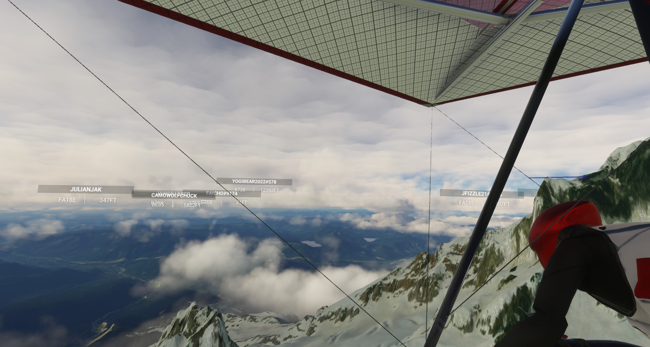 High in the mountains